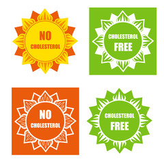 Four cholesterol free labels