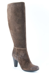 Women's suede boots brown..