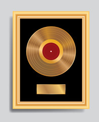 Obraz premium golden LP frame