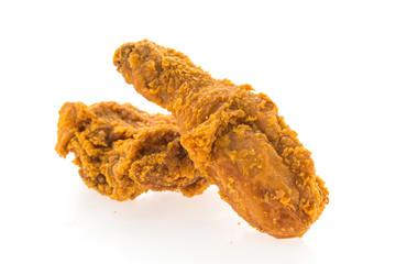 Fries chicken isolated