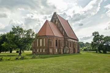 Fototapeta na wymiar church in summer