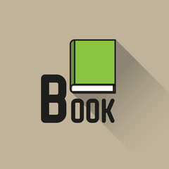 Book icon, education concept