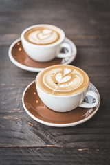 Latte coffee cup