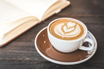 Latte coffee cup