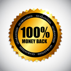 Best Choice Golden Label with Ribbon Vector Illustration