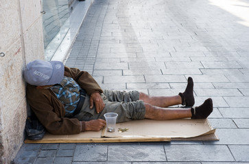 Homeless man