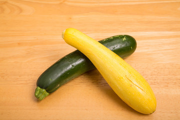 Yellow and Green Squash