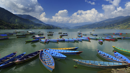 Lake at Pokara Nepal
