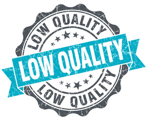 Obraz premium low quality vintage turquoise seal isolated on white