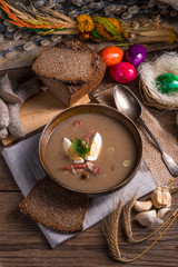 polish Sour rye soup