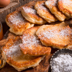 racuchy - Polish yeast pancakes