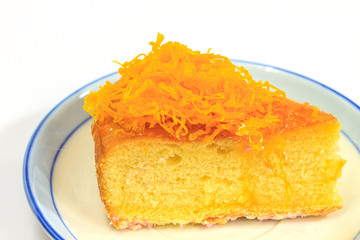 slice of Victoria sponge cake