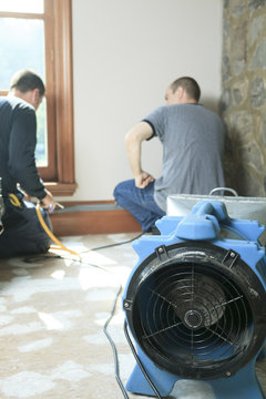 A Ventilation cleaner working on a air system.