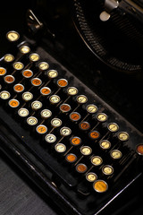Vintage typewriter keyboard