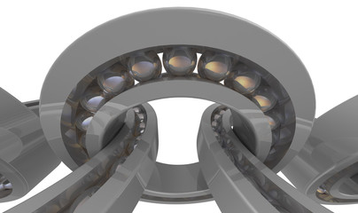 Цепь из подшипников качения © waldemarus