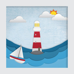 Obraz na płótnie Canvas 3d Lighthouse Picture