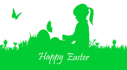 Vector illustration with Easter theme.