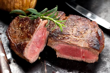 Foto auf Acrylglas Steakhouse steak 