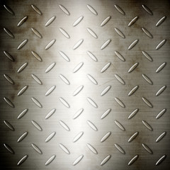 Old steel diamond brushed plate background texture