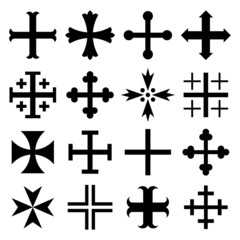 Heraldic Crosses Set