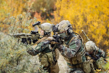 group of rangers in ambush