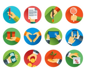 Flat design vector illustration concept for online services