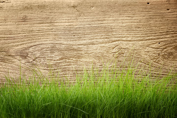 wood and grass