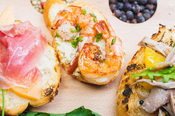 mix of traditional Spanish tapas