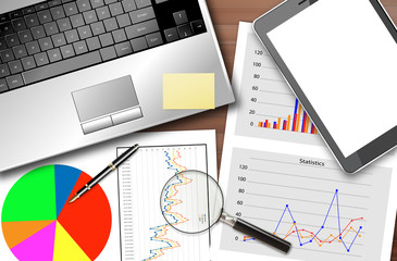 Obraz premium Business statistics