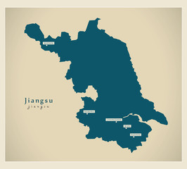 Modern Map - Jiangsu CN