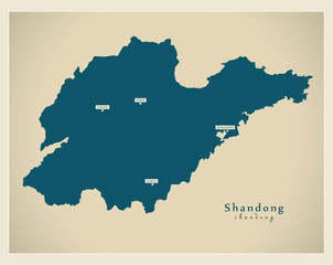Modern Map - Shandong CN