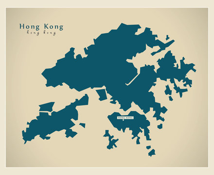 Modern Map - Hong Kong CN