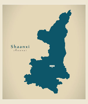 Modern Map - Shaanxi CN