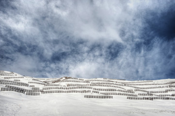 Avalanche Barrier to protect area from avalanches