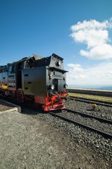 Fototapeta na wymiar Alte Lokomotive, Harzbahn auf dem Brocken