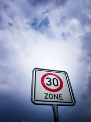 30 zone sign  (3), speed limit - 78117328