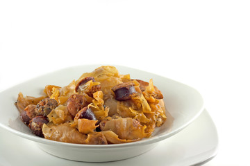 Homemade Crockpot Cabbage And Kielbasa