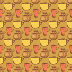 Sketch vector cup