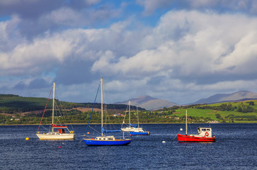 Boats in Gourock bay