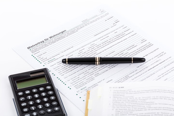 Mietvertrag, Gesetz und Rechner