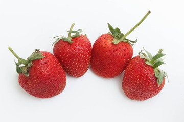 strawberry fruit isolates background
