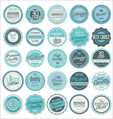 Premium quality retro labels collection