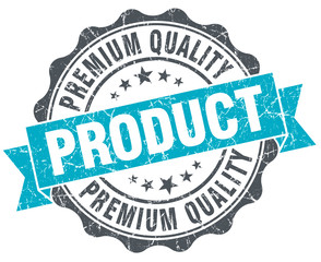Obraz premium premium quality product vintage turquoise seal isolated on white
