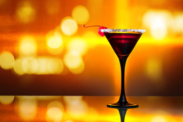 cocktail with cherry