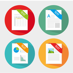 Spreadsheet design, vector illustration.
