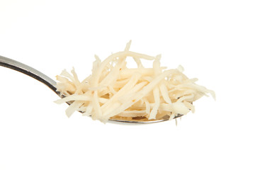 Chopped Horseradish on a teaspoon