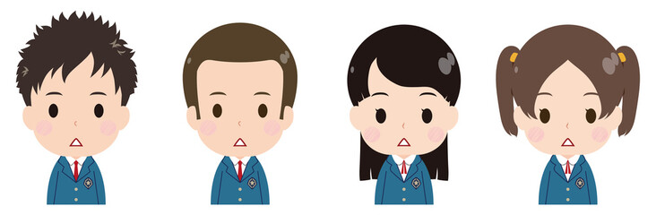 学生　ブレザー　感心