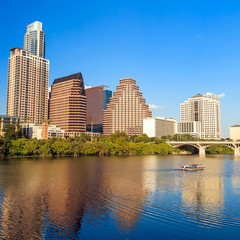 Fototapeta na wymiar view of Austin, downtown skyline