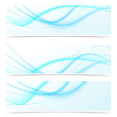 Blue speed swoosh line abstract modern web banner