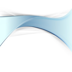 Abstract blue swoosh line folder design template